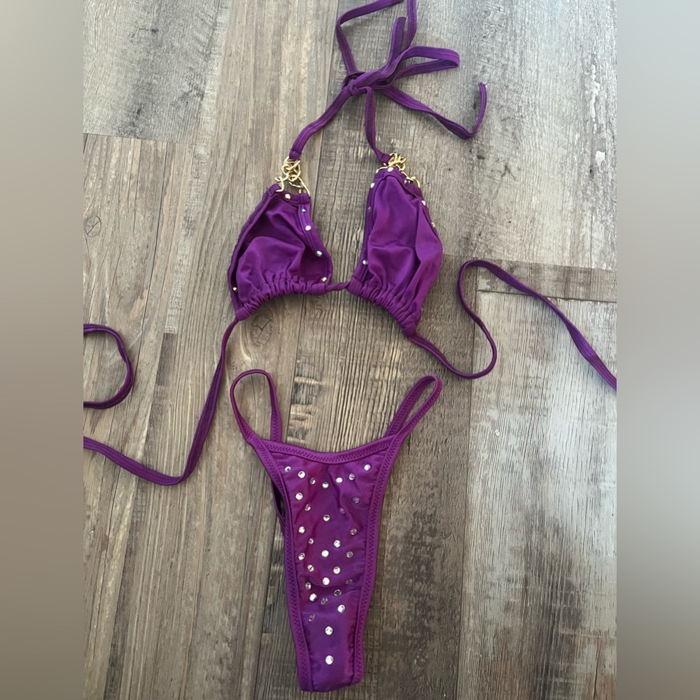 purple exotic dancewear